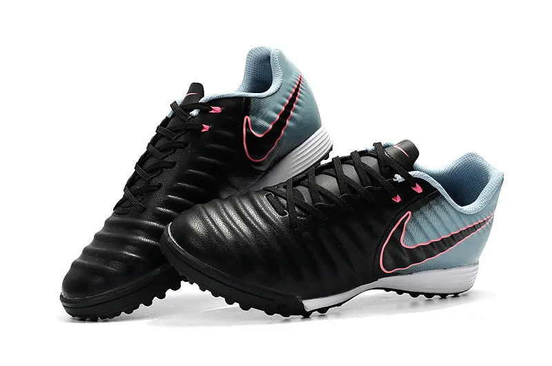 Nike Tiempo Ligera 4 TF - Black/Aqua Blue/Pink Flash