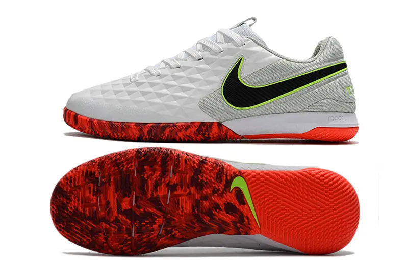 NIke Tiempo Lunar Legend 8 Pro IC - White/Electric Red/Lime Green