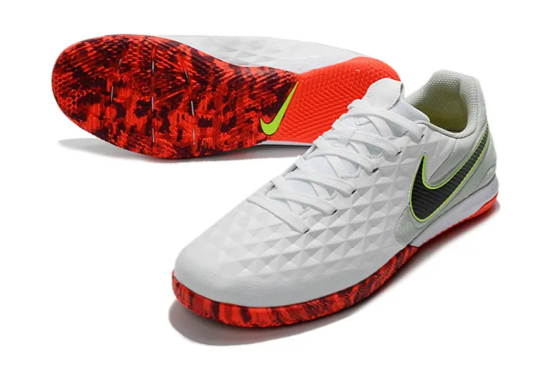 NIke Tiempo Lunar Legend 8 Pro IC - White/Electric Red/Lime Green