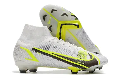 Nike Mercurial Superfly 8 Elite FG - White/Summit White/Volt Yellow