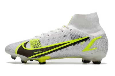Nike Mercurial Superfly 8 Elite FG - White/Summit White/Volt Yellow
