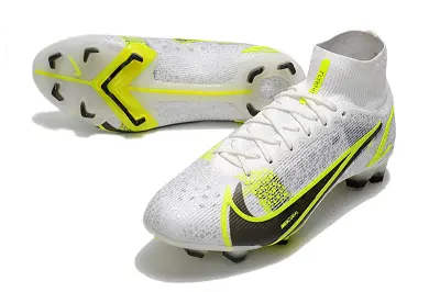 Nike Mercurial Superfly 8 Elite FG - White/Summit White/Volt Yellow