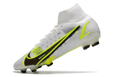 Nike Mercurial Superfly 8 Elite FG - White/Summit White/Volt Yellow