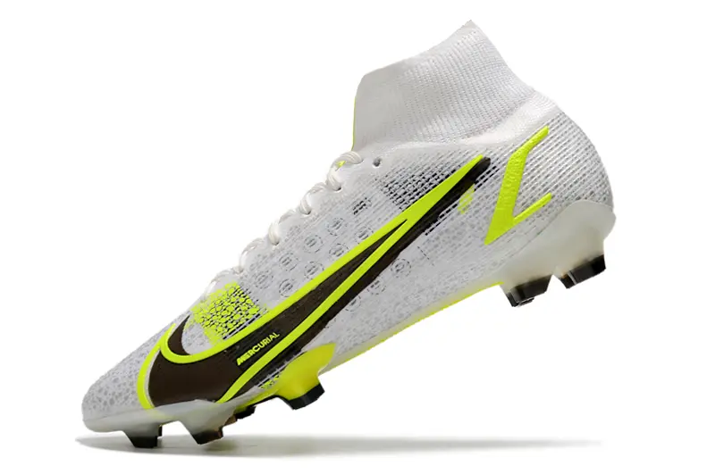 Nike Mercurial Superfly 8 Elite FG - White/Summit White/Volt Yellow