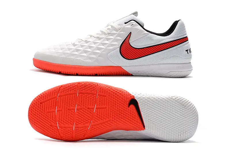 NIke Tiempo Lunar Legend 8 Pro IC - White/Pearl White/Flash Crimson