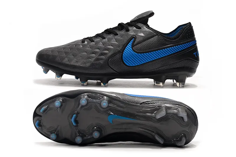 Nike Tiempo Legend 8 Elite FG - Black/Black/Photo Blue