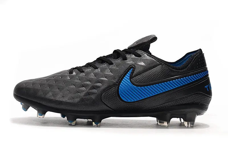 Nike Tiempo Legend 8 Elite FG - Black/Black/Photo Blue