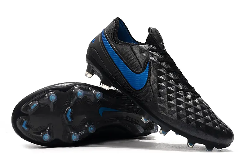 Nike Tiempo Legend 8 Elite FG - Black/Black/Photo Blue