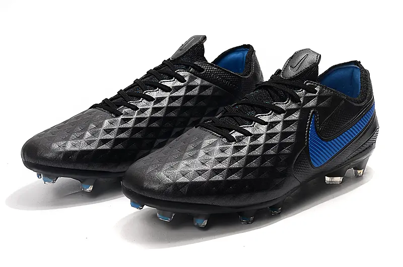Nike Tiempo Legend 8 Elite FG - Black/Black/Photo Blue