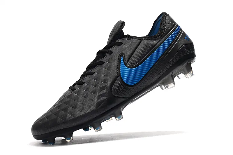 Nike Tiempo Legend 8 Elite FG - Black/Black/Photo Blue