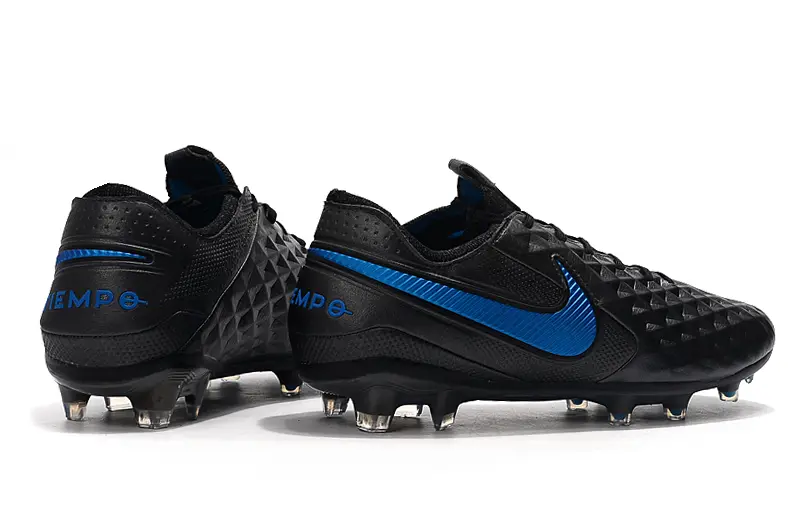 Nike Tiempo Legend 8 Elite FG - Black/Black/Photo Blue