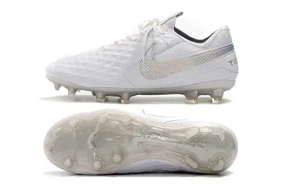 Nike Tiempo Legend 8 Elite FG - White/Iridescent White/Glossy Clear