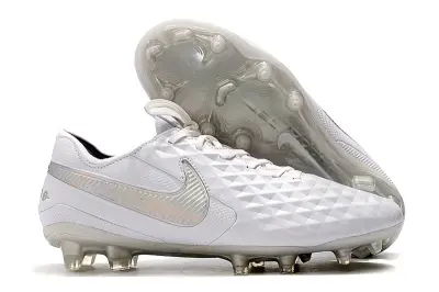 Nike Tiempo Legend 8 Elite FG - White/Iridescent White/Glossy Clear