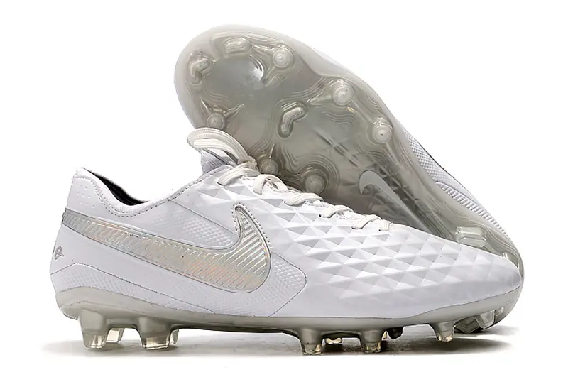 Nike Tiempo Legend 8 Elite FG - White/Iridescent White/Glossy Clear