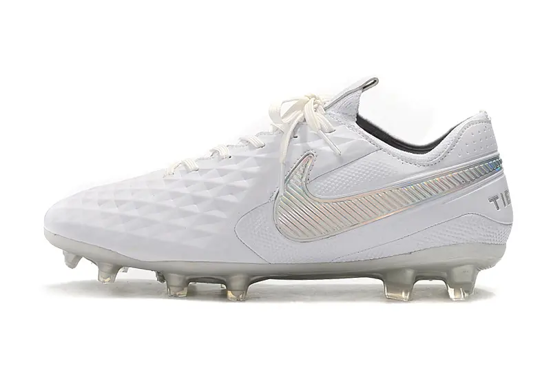 Nike Tiempo Legend 8 Elite FG - White/Iridescent White/Glossy Clear