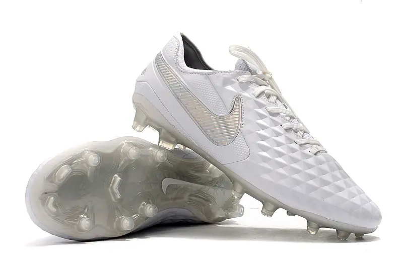 Nike Tiempo Legend 8 Elite FG - White/Iridescent White/Glossy Clear
