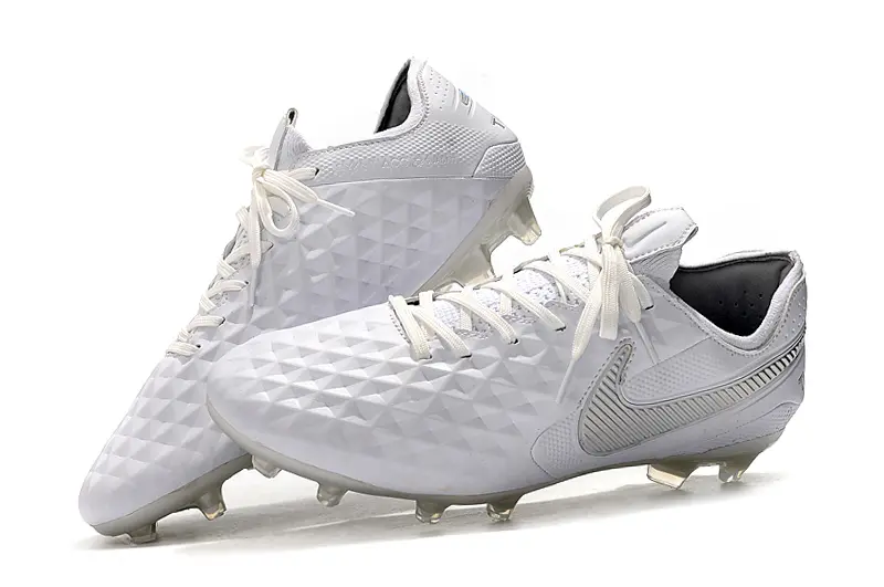 Nike Tiempo Legend 8 Elite FG - White/Iridescent White/Glossy Clear