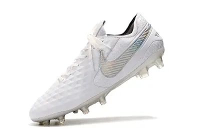 Nike Tiempo Legend 8 Elite FG - White/Iridescent White/Glossy Clear