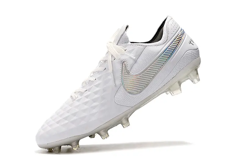 Nike Tiempo Legend 8 Elite FG - White/Iridescent White/Glossy Clear