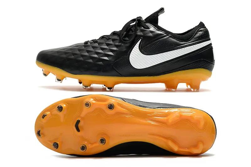 Nike Tiempo Legend 8 Elite FG - Black/Vibrant Orange/White