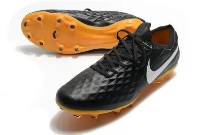 Nike Tiempo Legend 8 Elite FG - Black/Vibrant Orange/White