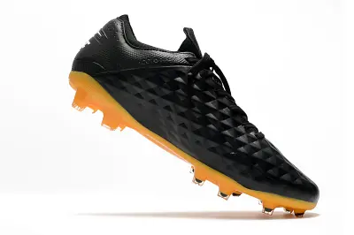 Nike Tiempo Legend 8 Elite FG - Black/Vibrant Orange/White