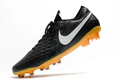 Nike Tiempo Legend 8 Elite FG - Black/Vibrant Orange/White
