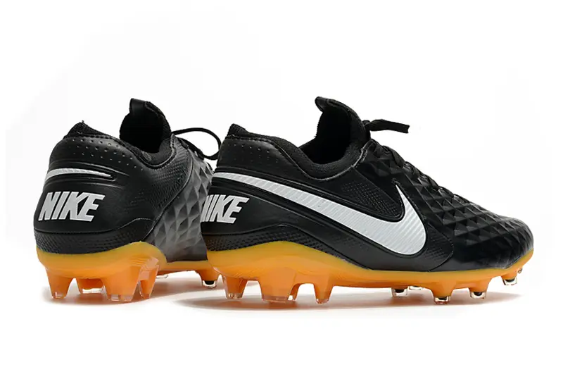 Nike Tiempo Legend 8 Elite FG - Black/Vibrant Orange/White