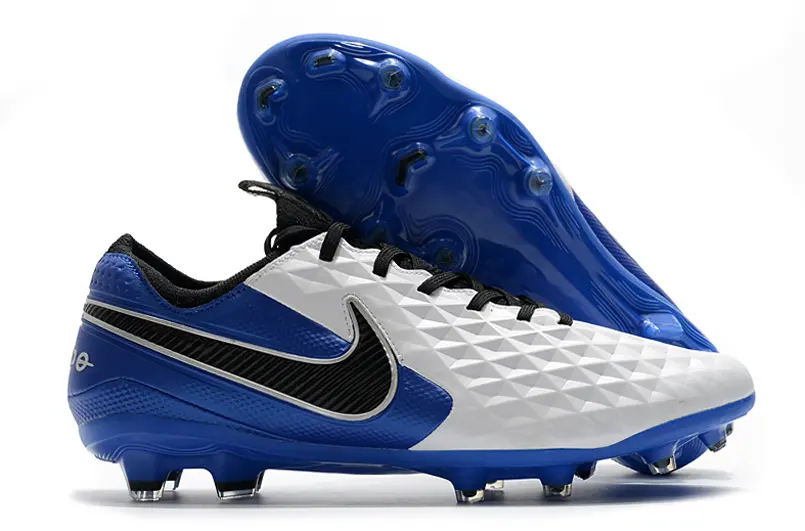 Nike Tiempo Legend 8 Elite FG - White/Royal Blue/Pearl White