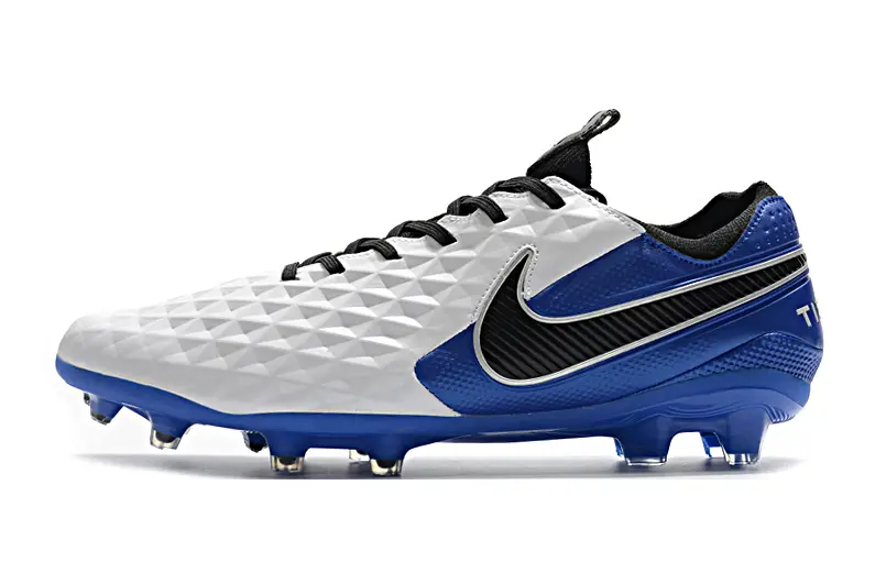 Nike Tiempo Legend 8 Elite FG - White/Royal Blue/Pearl White