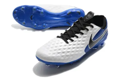 Nike Tiempo Legend 8 Elite FG - White/Royal Blue/Pearl White