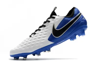 Nike Tiempo Legend 8 Elite FG - White/Royal Blue/Pearl White