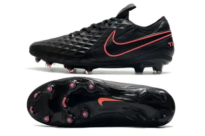 Nike Tiempo Legend 8 Elite FG - Black/Neon Pink/Charcoal Gray