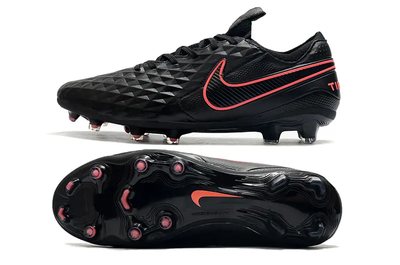 Nike Tiempo Legend 8 Elite FG - Black/Neon Pink/Charcoal Gray