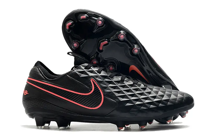 Nike Tiempo Legend 8 Elite FG - Black/Neon Pink/Charcoal Gray