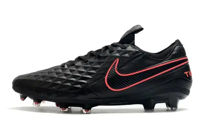 Nike Tiempo Legend 8 Elite FG - Black/Neon Pink/Charcoal Gray