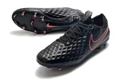 Nike Tiempo Legend 8 Elite FG - Black/Neon Pink/Charcoal Gray