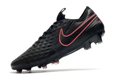 Nike Tiempo Legend 8 Elite FG - Black/Neon Pink/Charcoal Gray
