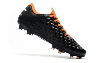 Nike Tiempo Legend 8 Elite FG - Black/Vibrant Orange/Steel Gray