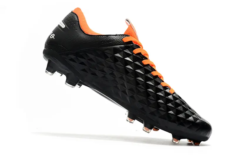 Nike Tiempo Legend 8 Elite FG - Black/Vibrant Orange/Steel Gray