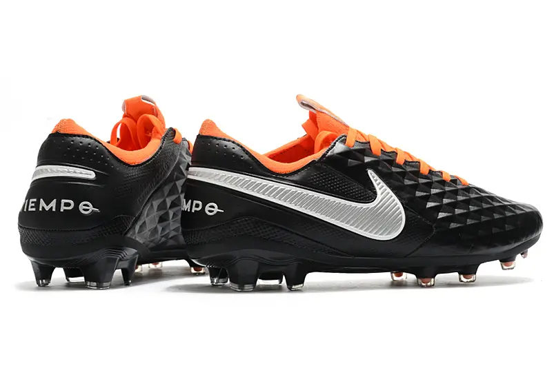 Nike Tiempo Legend 8 Elite FG - Black/Vibrant Orange/Steel Gray