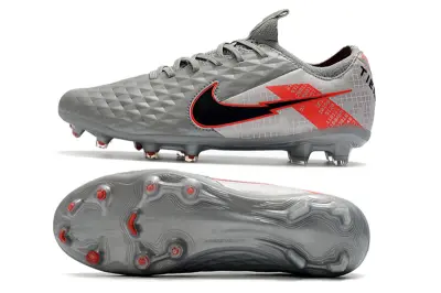 Nike Tiempo Legend 8 Elite FG - Gray/Electric Red/Black