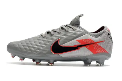 Nike Tiempo Legend 8 Elite FG - Gray/Electric Red/Black