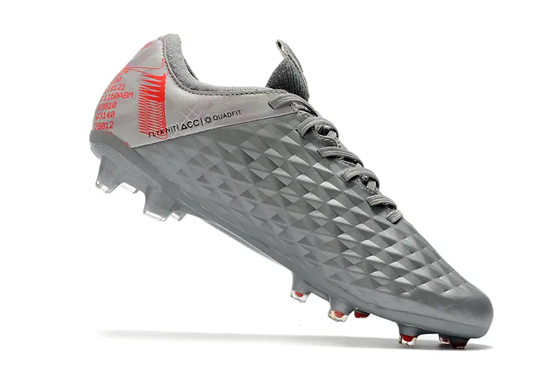 Nike Tiempo Legend 8 Elite FG - Gray/Electric Red/Black