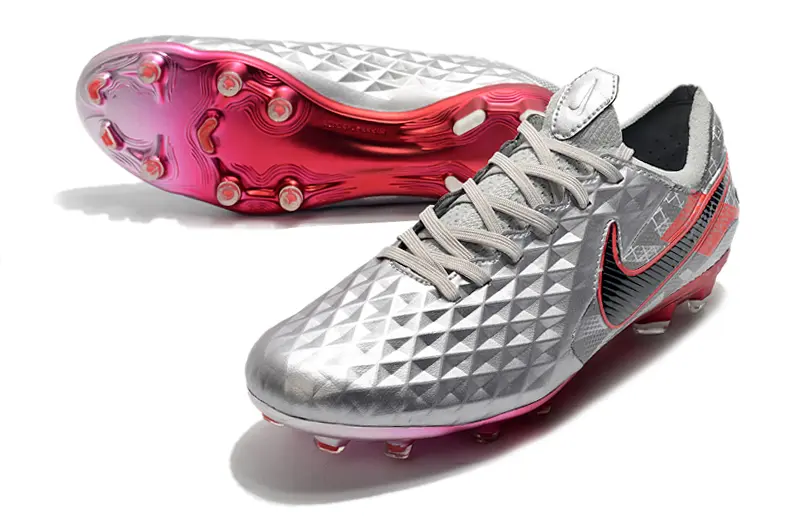 Nike Tiempo Legend 8 Elite FG - Grey/Crimson Red/Jet Black
