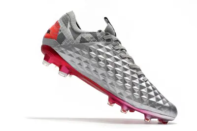 Nike Tiempo Legend 8 Elite FG - Grey/Crimson Red/Jet Black