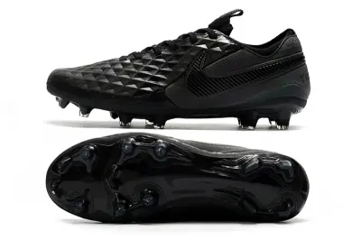 Nike Tiempo Legend 8 Elite FG - Black/Midnight Black/Onyx Black