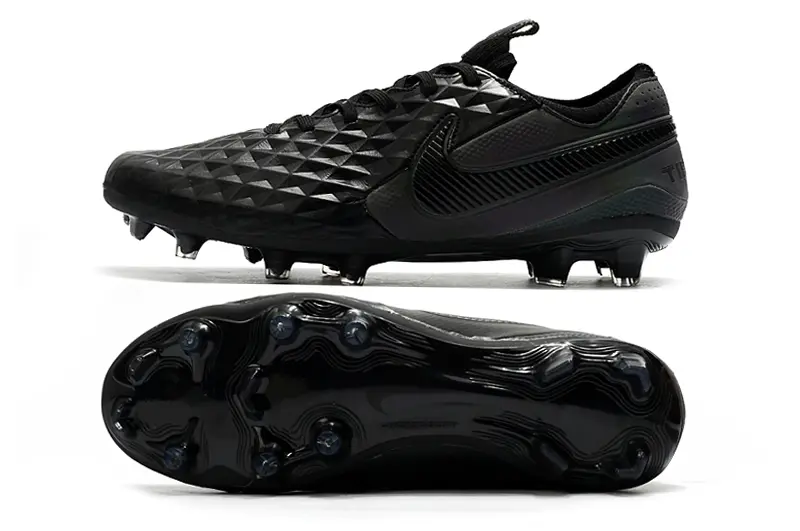 Nike Tiempo Legend 8 Elite FG - Black/Midnight Black/Onyx Black