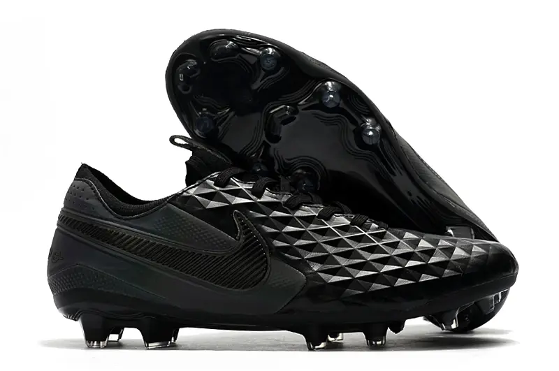 Nike Tiempo Legend 8 Elite FG - Black/Midnight Black/Onyx Black