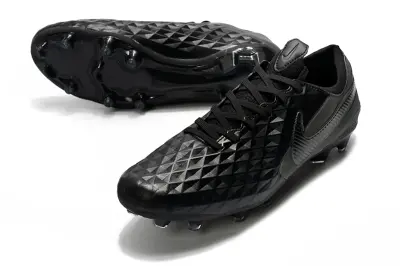 Nike Tiempo Legend 8 Elite FG - Black/Midnight Black/Onyx Black
